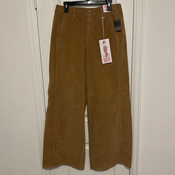 Celebrity Pink Pants - Corduroy Wide Leg Pants Celebrity Pink Tan Size 11/30